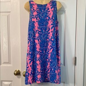 Lilly Pulitzer Pink and Blue Sleeveless Sundress